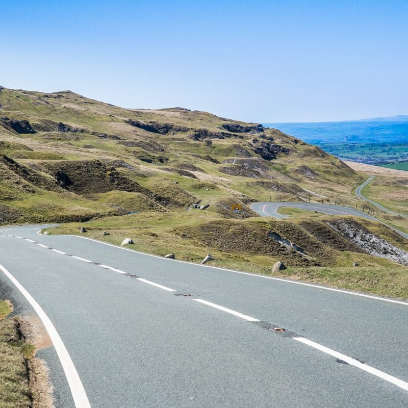 Brecons road Wales