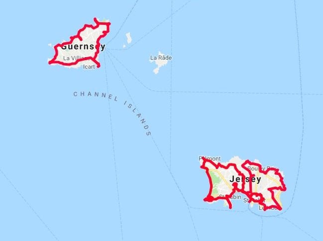 Channel Islands route maps