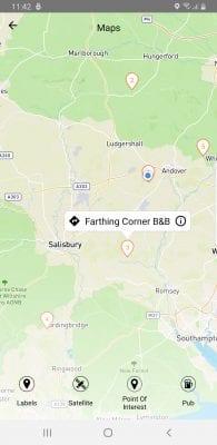Farthing Corner B&B location