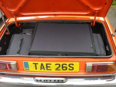 Triumph fitted luggage