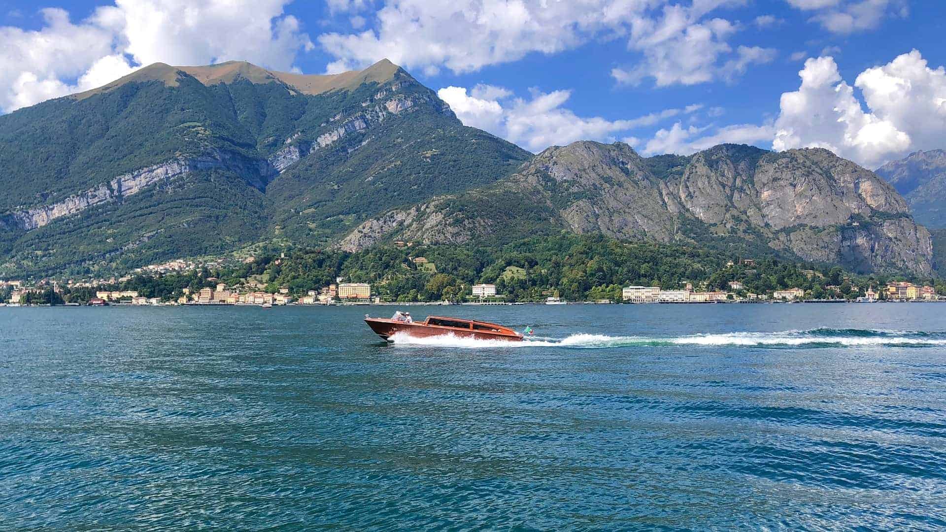 Riva boat on Lake Como