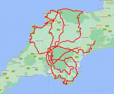 Devon Route Map
